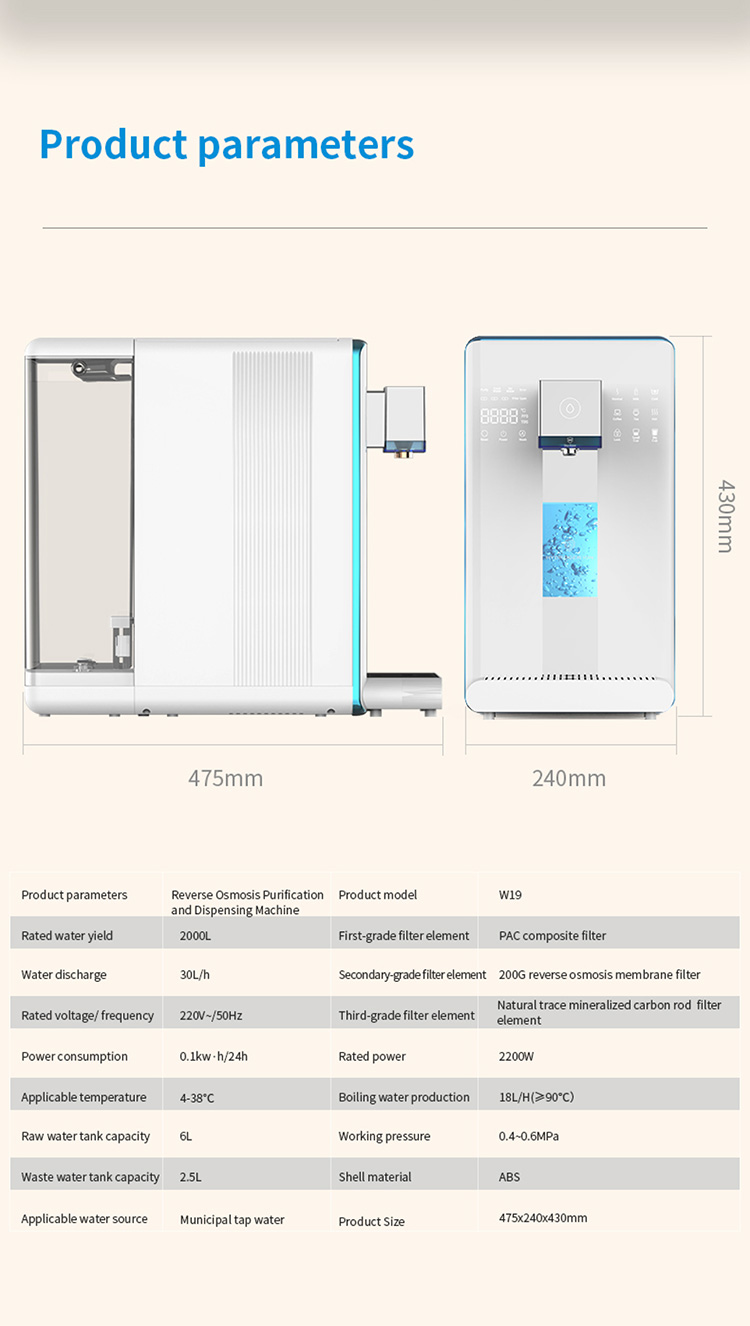 Einfach zu installierender Wasserstoff-Wasserreiniger